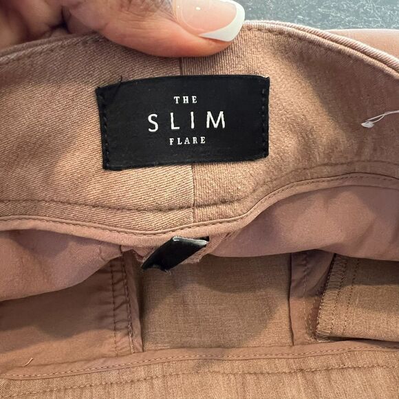 White House Black Market Women’s “The Slim Flare” Dress Pants Taupe Size 2 O - Picture 9 of 16